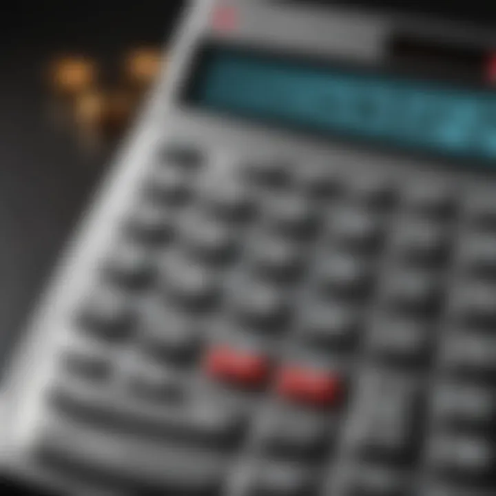 Illustration of a calculator with NC state outline, symbolizing accurate tax calculations