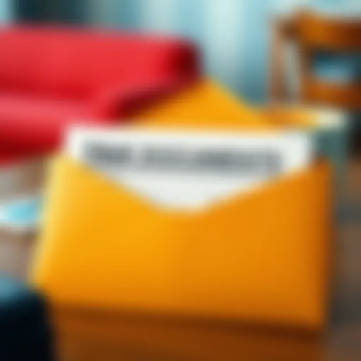 An envelope containing official tax documents