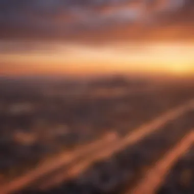 Phoenix skyline at sunset