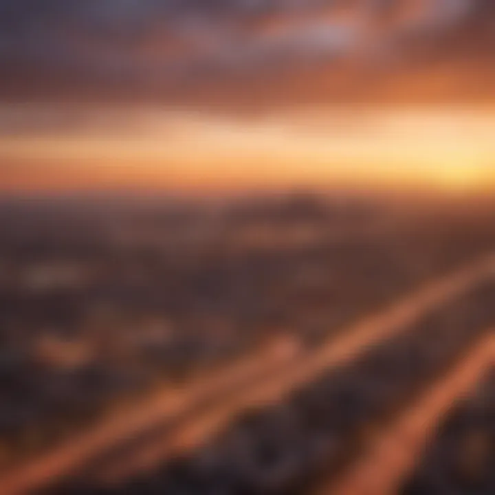 Phoenix skyline at sunset