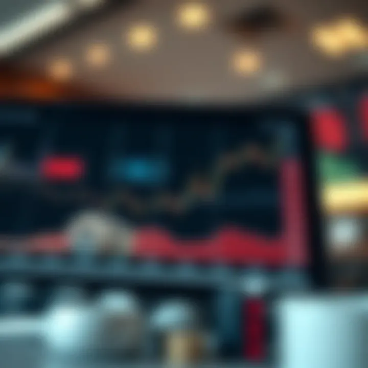 Graph showing trends in real estate versus stock market performance