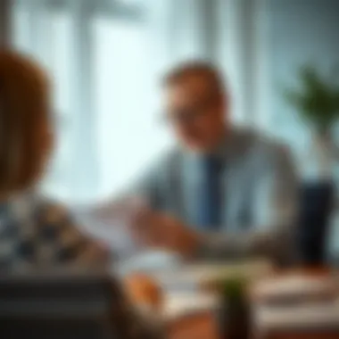 A financial planner reviewing retirement strategies