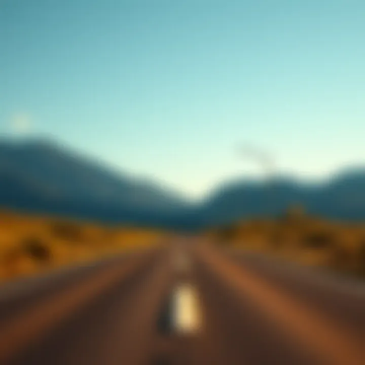 An open road representing new adventures after retirement