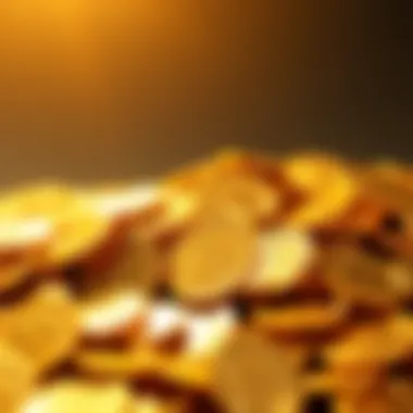 Wealth in Gold Coins Golden coins symbolizing wealth