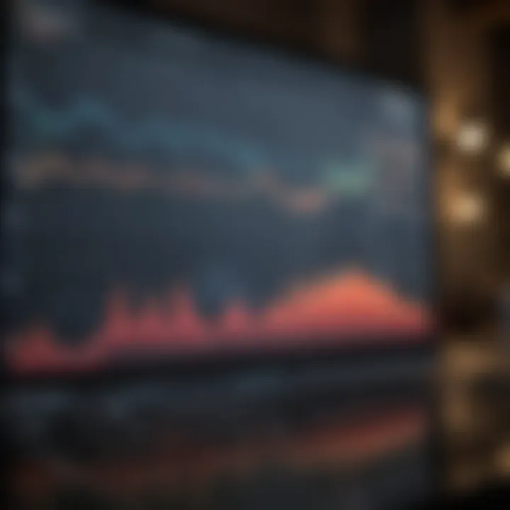 A detailed graph showcasing the performance of high-dividend stocks over time