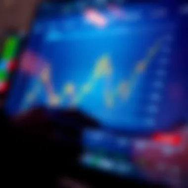 Graph depicting market trends and analysis