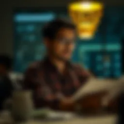 A visionary planning financial growth