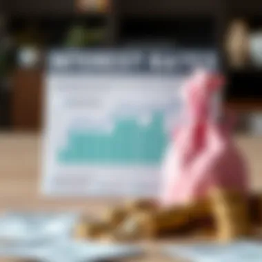 An infographic illustrating interest rates impact on savings