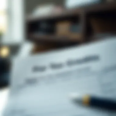 Application form for tax credits