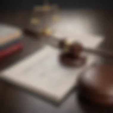 Illustration of tax laws book with gavel