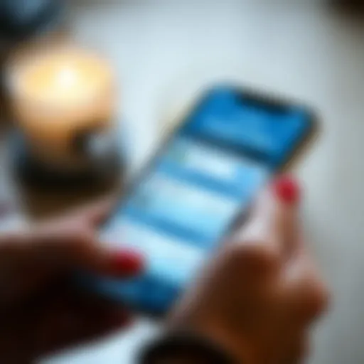 User interface of a budgeting app on an iPhone screen