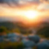 A serene landscape symbolizing financial growth