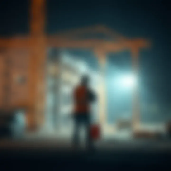 A construction project in progress