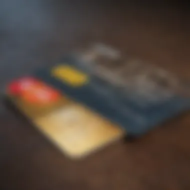 Graphic showcasing various credit card options