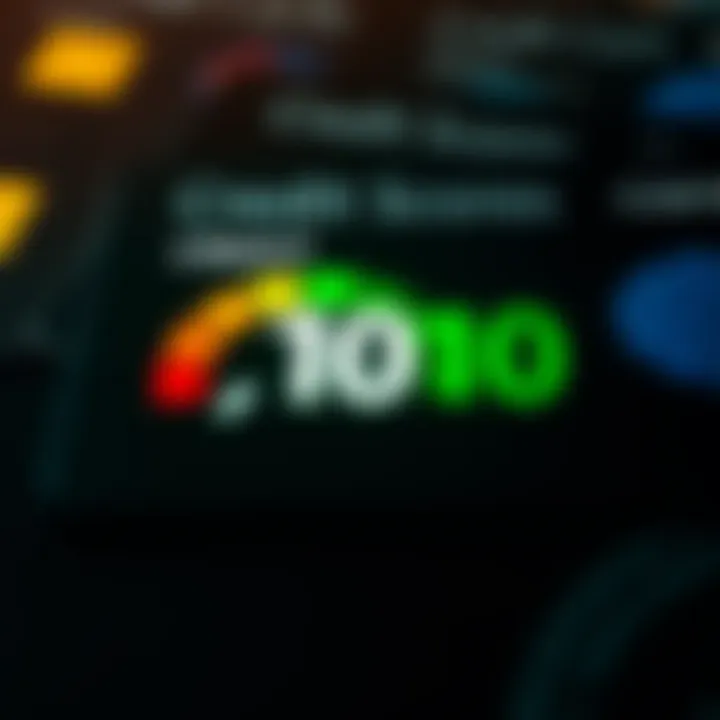 Visual representation of credit scores and their impact