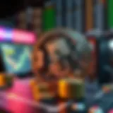 Visual representation of currency exchange mechanics