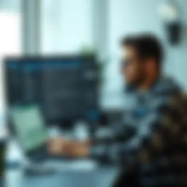 User navigating tax software