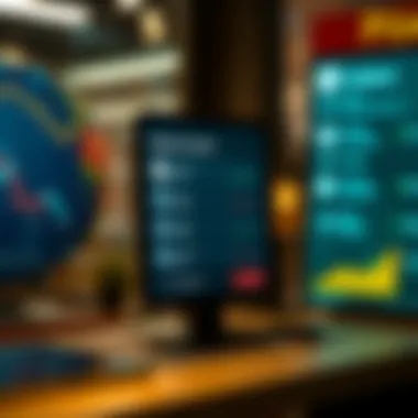 Digital Payment Platforms Digital payment platforms showcasing various international transfer options