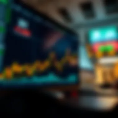 A visual representation of stock market trends and investment strategies.