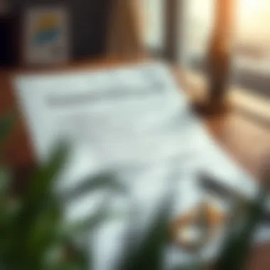 Visual representation of a living will document with key elements highlighted