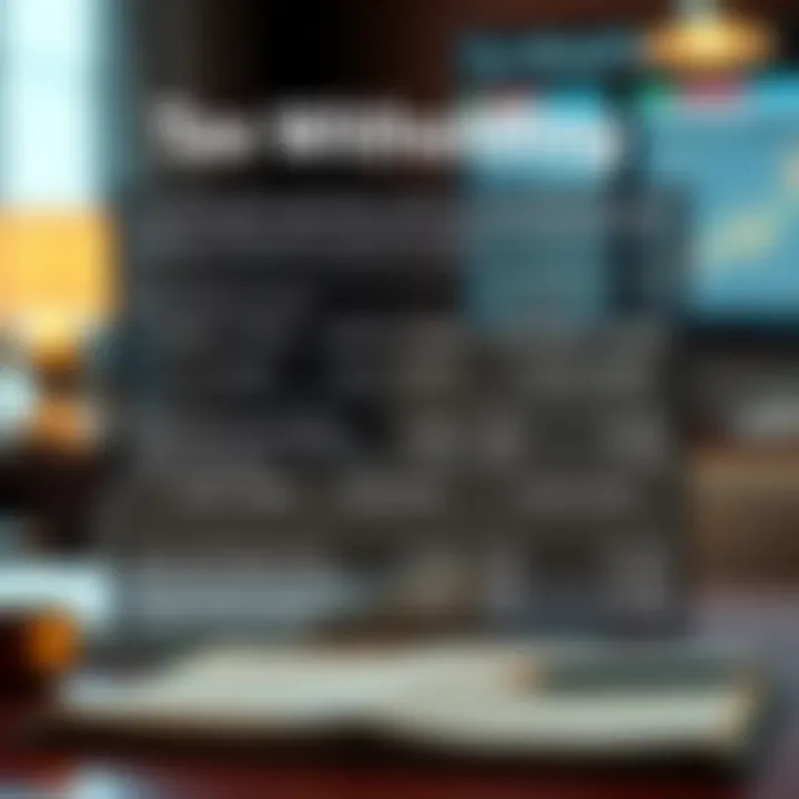 Tax Withholding Insights Infographic showing tax withholding calculations