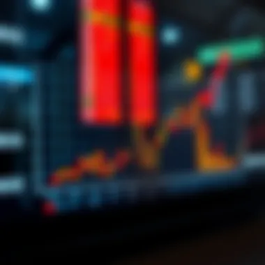 Graph illustrating the relationship between earnings and stock price