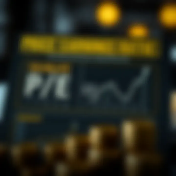 Infographic detailing the calculation of the P/E ratio