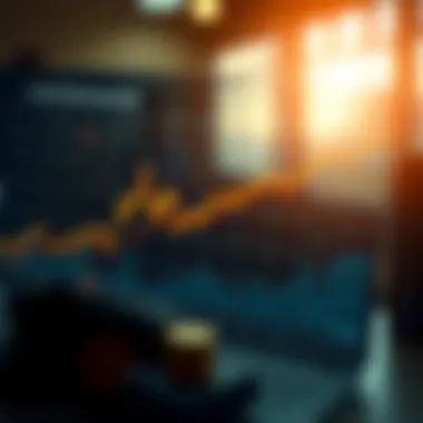 Graph showing economic indicators affecting mortgage rates