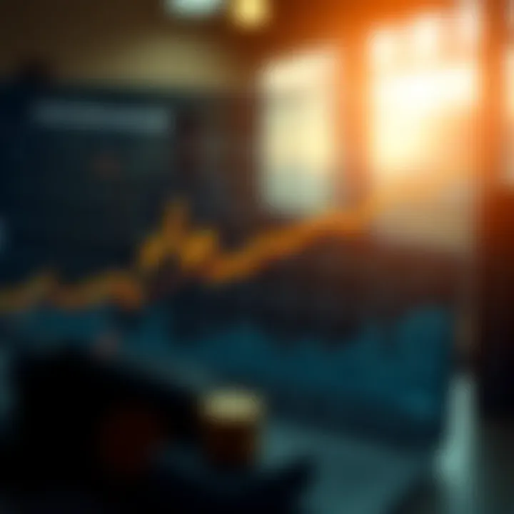 Graph showing economic indicators affecting mortgage rates