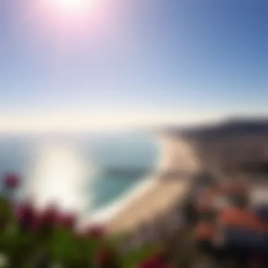 A scenic view of San Diego's beaches