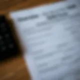 Detailed overview of the 1040 form layout
