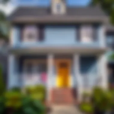 Paint color palette for exterior home renovation