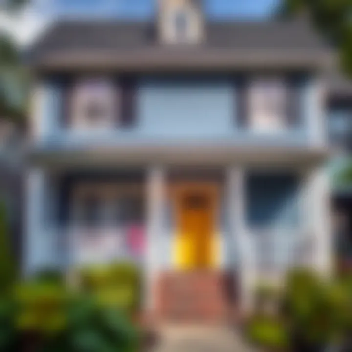 Paint color palette for exterior home renovation