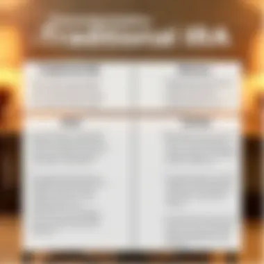 Visual comparison of Traditional IRA characteristics