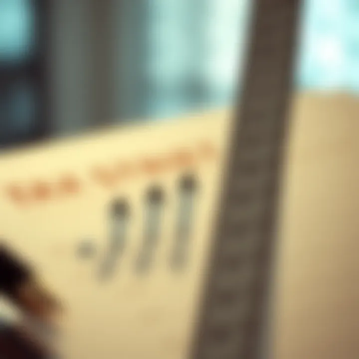 Visual representation of tax brackets