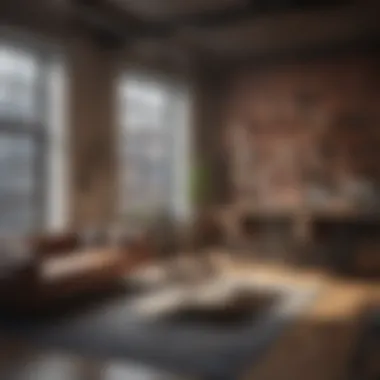 Urban Loft Apartment in Cityscape