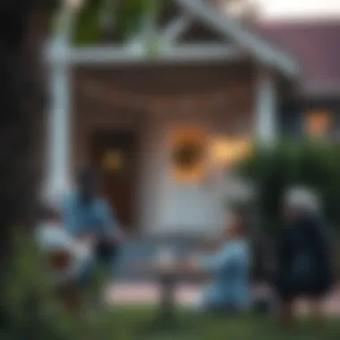 Community Improvement A welcoming community gathering place highlighting the impact of home repairs.