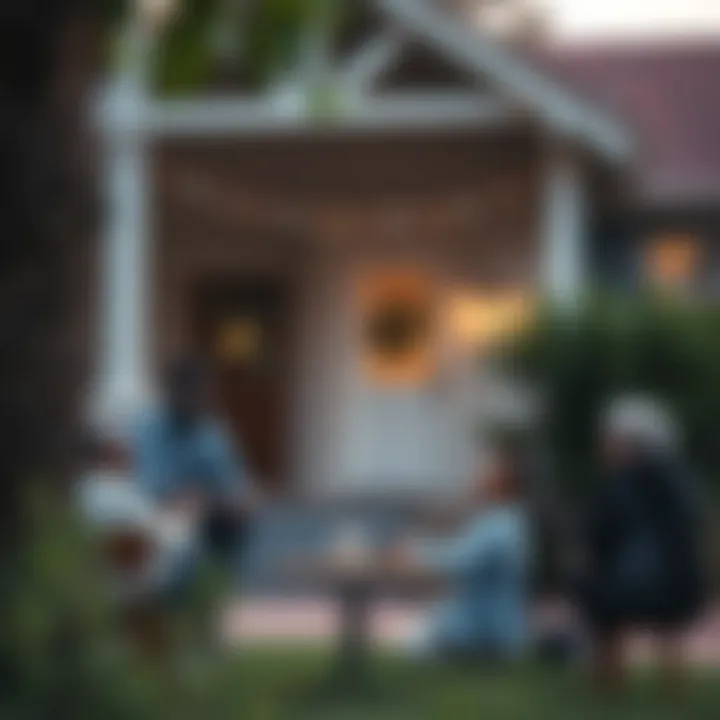 Community Improvement A welcoming community gathering place highlighting the impact of home repairs.