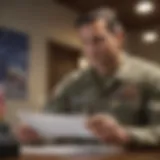 Veteran reviewing VA loan eligibility requirements