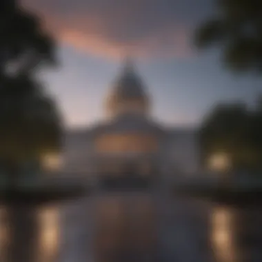 Virginia State Capitol Building at Dusk